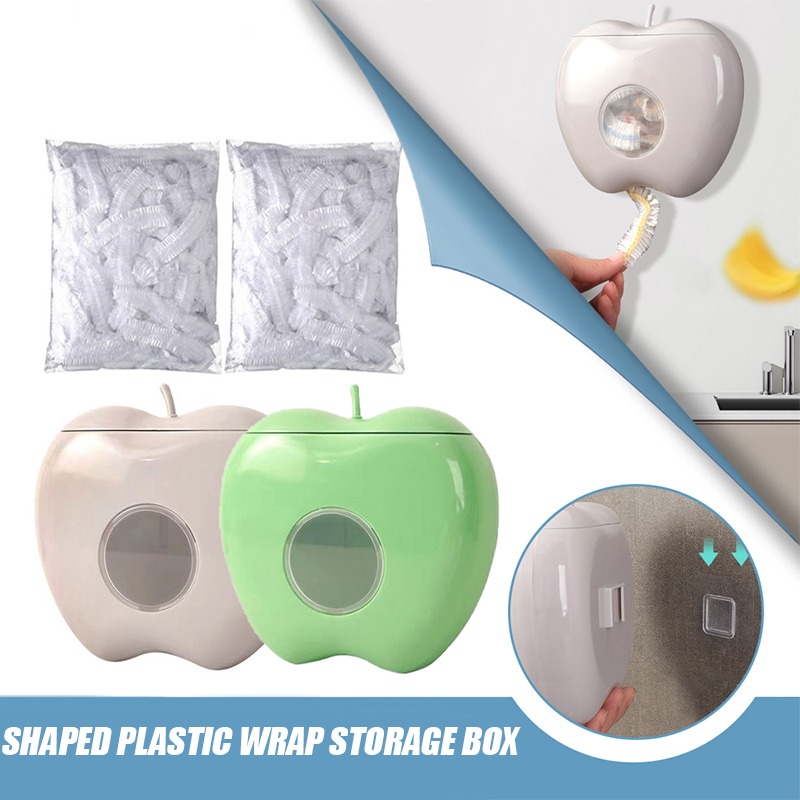 shaped Plastic Wrap Storage Box Cling Film Wall Mount - Temu
