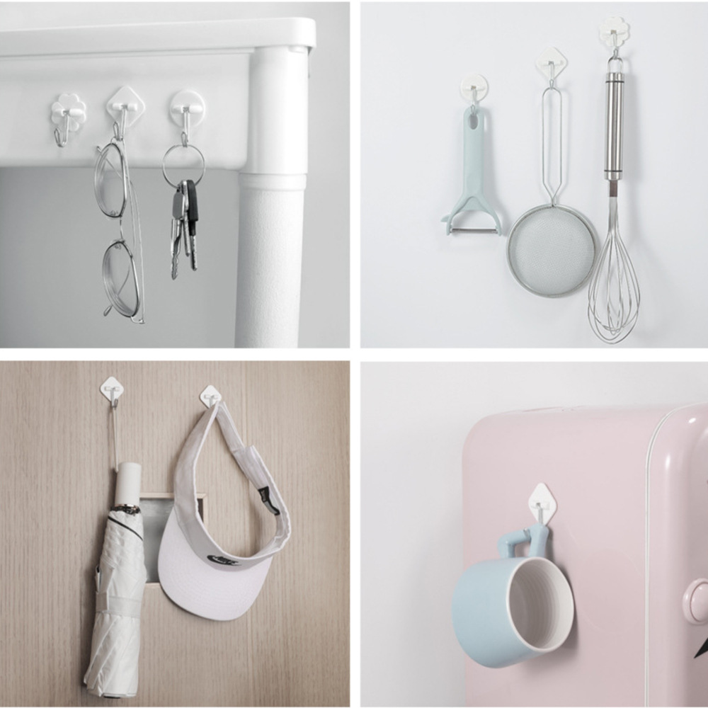 Adhesive Strong Hooks Wall Multifunctional Plastic Auxiliary