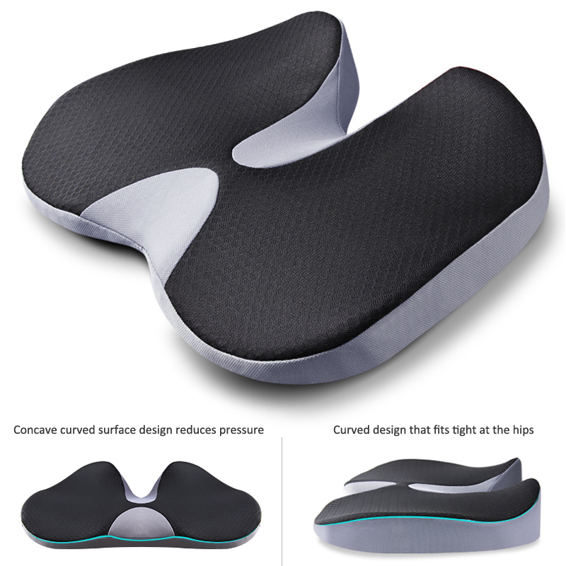 Seat Cushion For Office Chair Car Memory Foam Haemorrhoids Pad Pressure  Relief Ergonomic Hip Coccyx Support Orthopedic Cushions - Temu