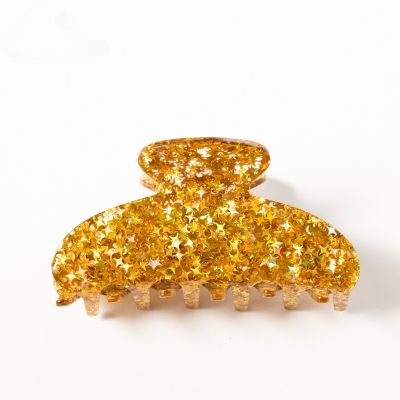 Acrylic Christmas Series Sparkling Stars Hair Clip