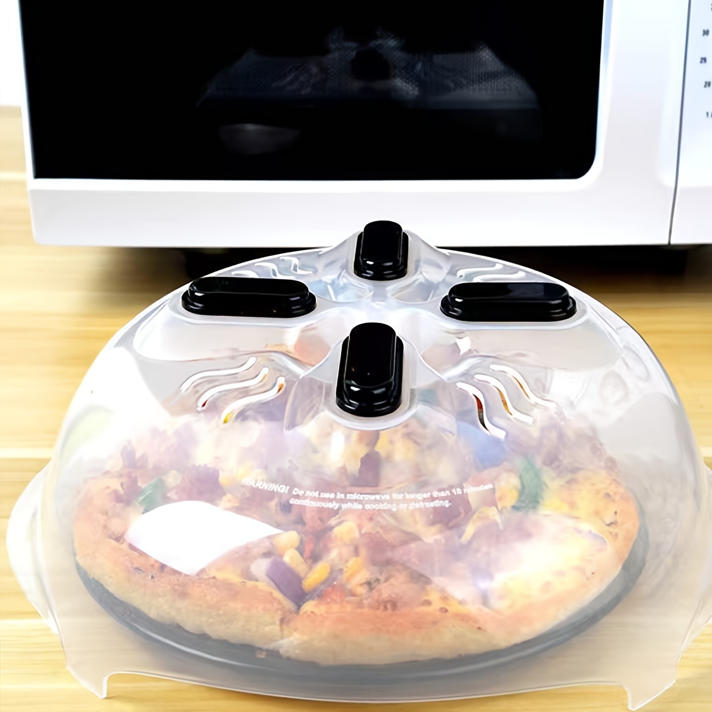 Magnetic Microwave Splashproof Lid, Multifunctional High Temperature  Microwave Splash Cover With Steam Vents - Temu