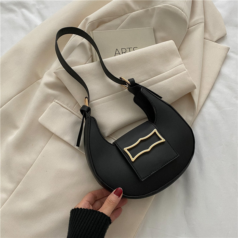 Mini Fashion Crescent Shoulder Bag, Solid Color Simple Hobo Bag, Women's  Stylish Handbag & Purse - Temu