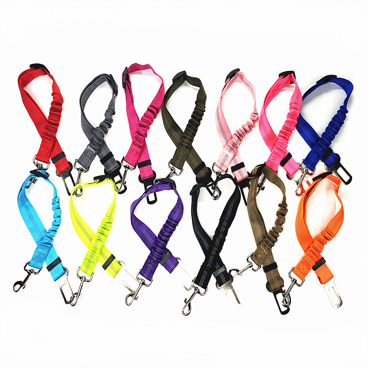 Acheter Ceinture de sécurité de voiture pour animaux de compagnie, laisse  en plomb, ceinture de sécurité pour siège arrière, harnais réglable pour  chaton et chien, collier, accessoires pour animaux de compagnie