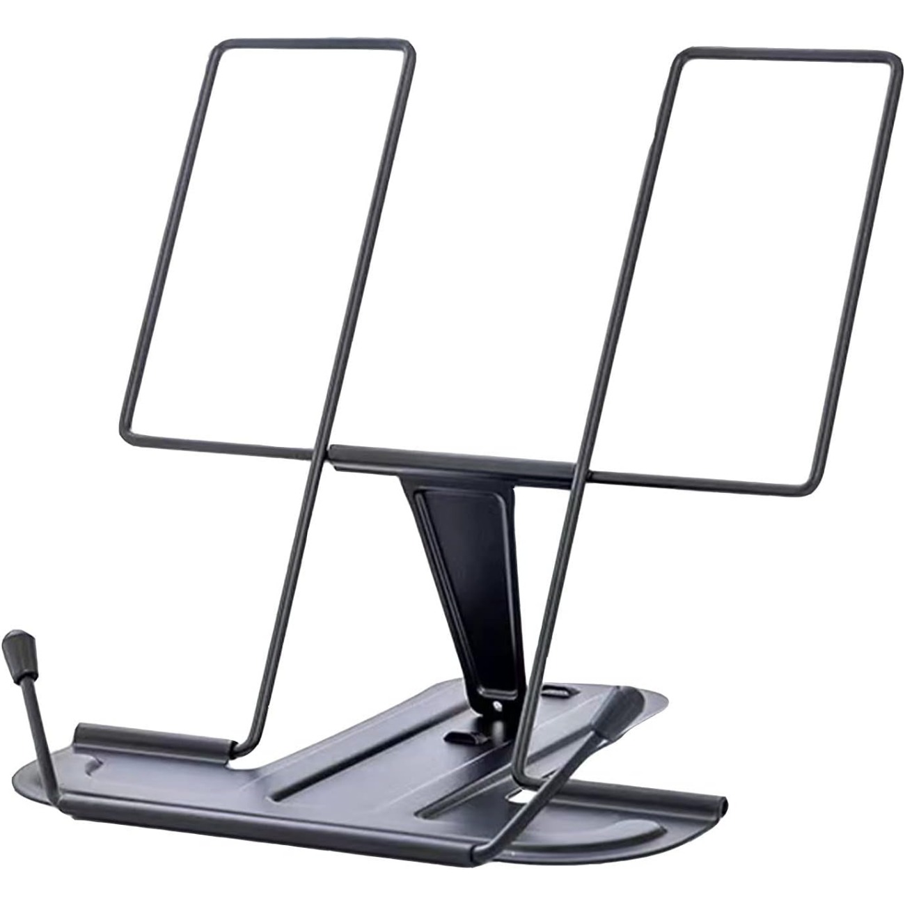 Metal Book Stand for Desk, Adjustable Reading Rest Book Holder, Portable  Cookbook Documents Holder, Sturdy Typing Stand for Recipes Textbooks Tablet