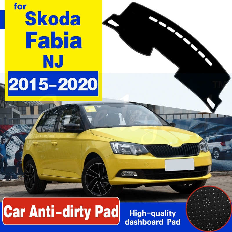 Plante træer det sidste Mundskyl For Skoda Fabia 3 Nj 2015 2016 2017 2018 2019 2020 Mk3 Anti Slip Mat  Dashboard Cover Pad Sunshade Dashmat Carpet Car Accessories | Buy More,  Save More | Temu