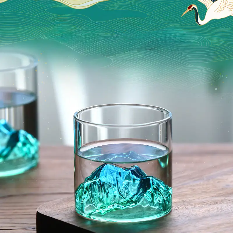 3d Glass Cup, Mountain Inside Water Cup, High Borosilicate Glass Coffee  Cups, Drinking Glasses For Juice, Milk, Tea, And More, Summer Winter  Drinkware - Temu Norway