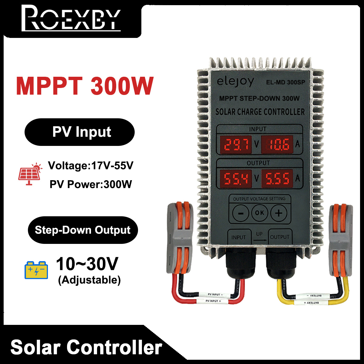 Step up/down Mppt Solar Charge Controller Input 17v 55v - Temu Belgium