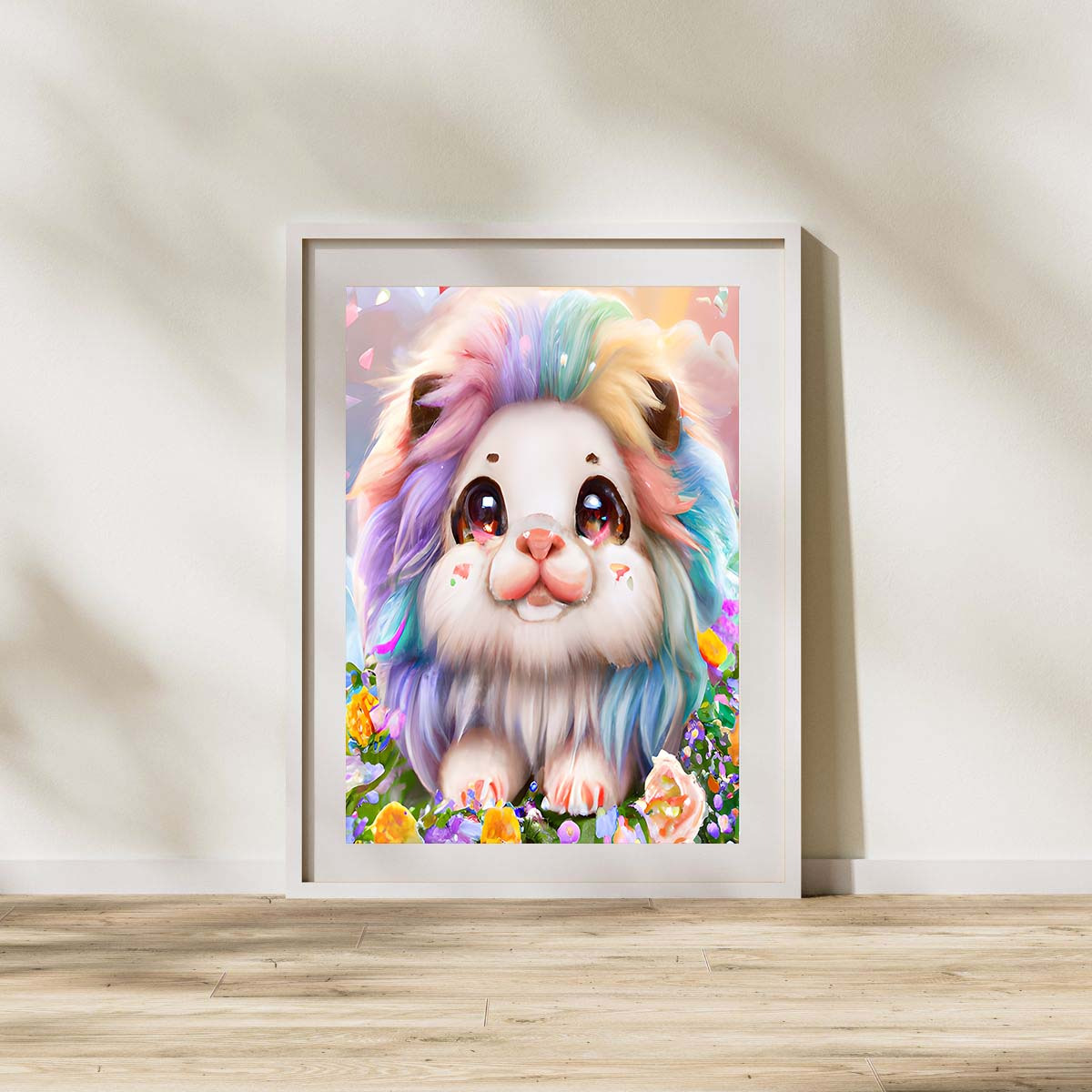 Cute Animal Diamond Painting Kits Bison With A Lions Mane 5d - Temu