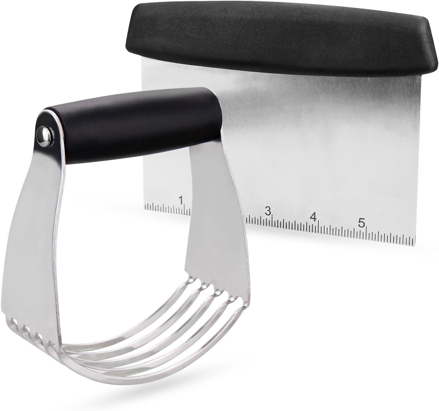 Household Kitchen Scraper With Scale Stainless Steel Semi - Temu