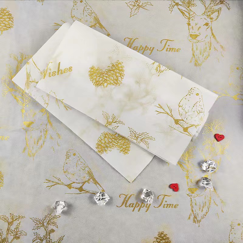 Elk And Bird Copy Paper Tissue Paper Gift Wrap Paper Gift - Temu