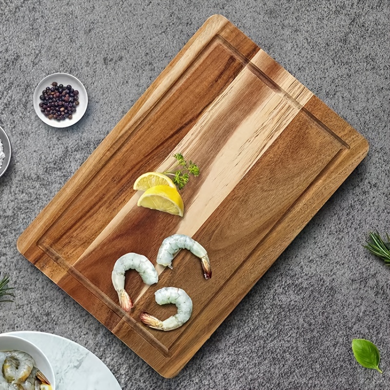 1pc, Chopping Board, Wooden Cutting Board, Household Butcher Block, Safety  Cheese Charcuterie Board, Washable Fruit Board, Cutting Board For Home Dorm