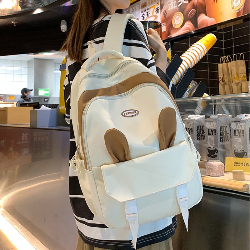 2023 New High Capacity Backpack Trendy Korean Printed Leisure