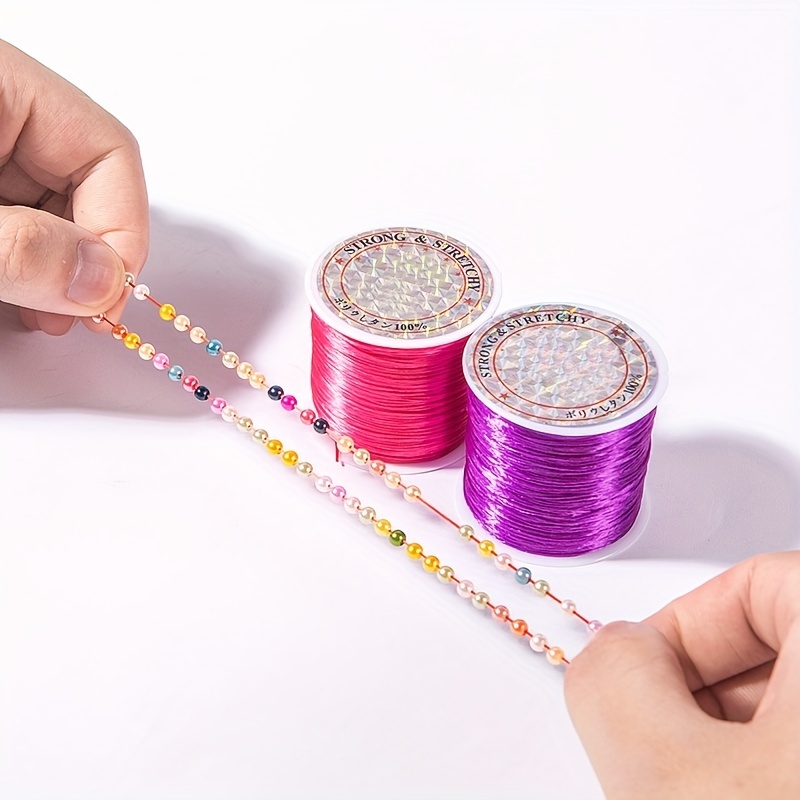Elastic Bracelet String Cord Stretch Bead Cord Bead Thread - Temu