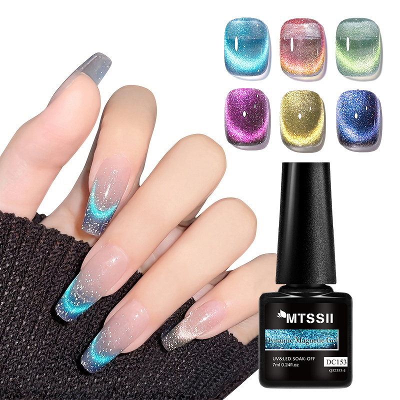 Gel Nail Polish Reflective Glitter Gel Polish Set Shimmer - Temu