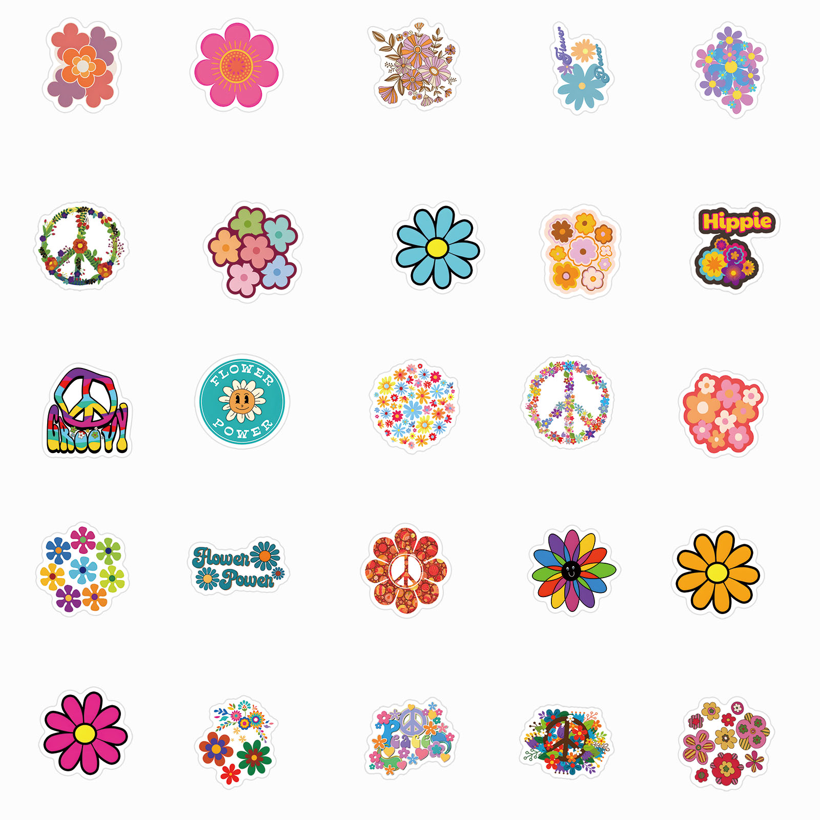 Small Stickers for Adults Stickers Puffy for Kids Cartoon Light Bulb Flower Doodle Waterproof Sticker DIY Sticker Decoration Clothes Display Stands