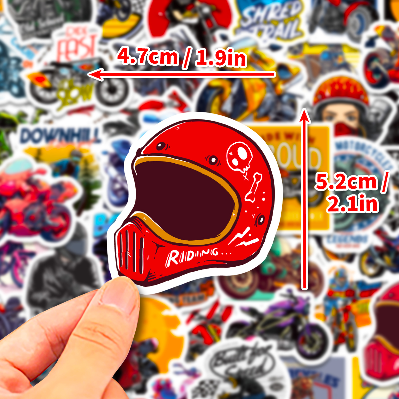 Cartoon Stickers Cool Art Logo Stickers Helmet Decor Street - Temu