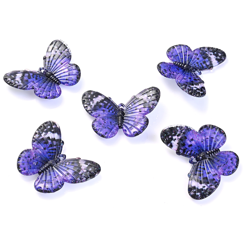 Colorful Acrylic Butterfly Charm For Diy Making Jewelry - Temu