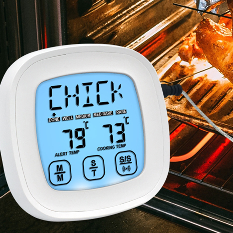 Kitchen Food Thermometer, Probe Touch Screen Digital Oil