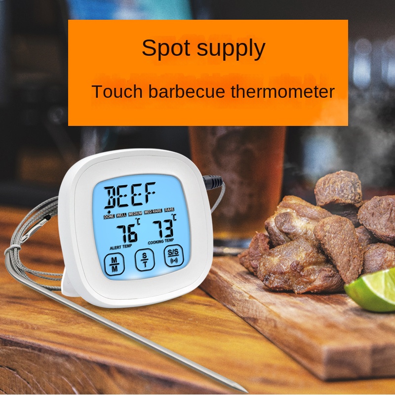 Kitchen Food Thermometer, Probe Touch Screen Digital Oil