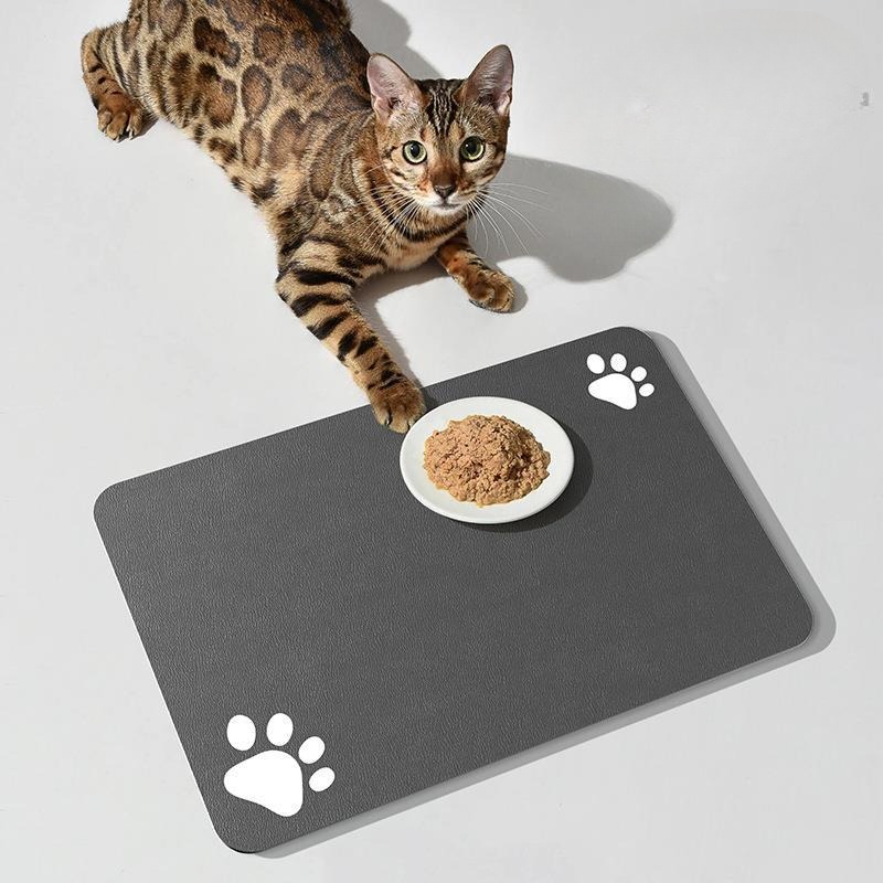 Durable Pet Feeding Mat For Dogs, Absorbent Quick Dry No Stain Dog