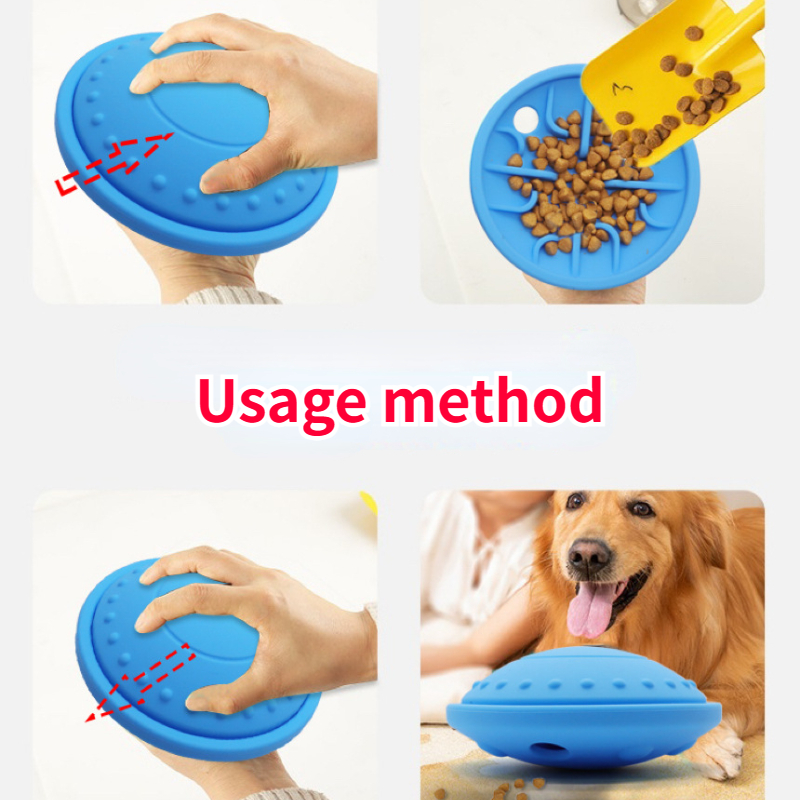 Pet Dog Toys Silicone Dinosaur Eggs Slow Food Overfeeding Ball Chew Release  Anxiety For Small Medium Large Dogs Accessories