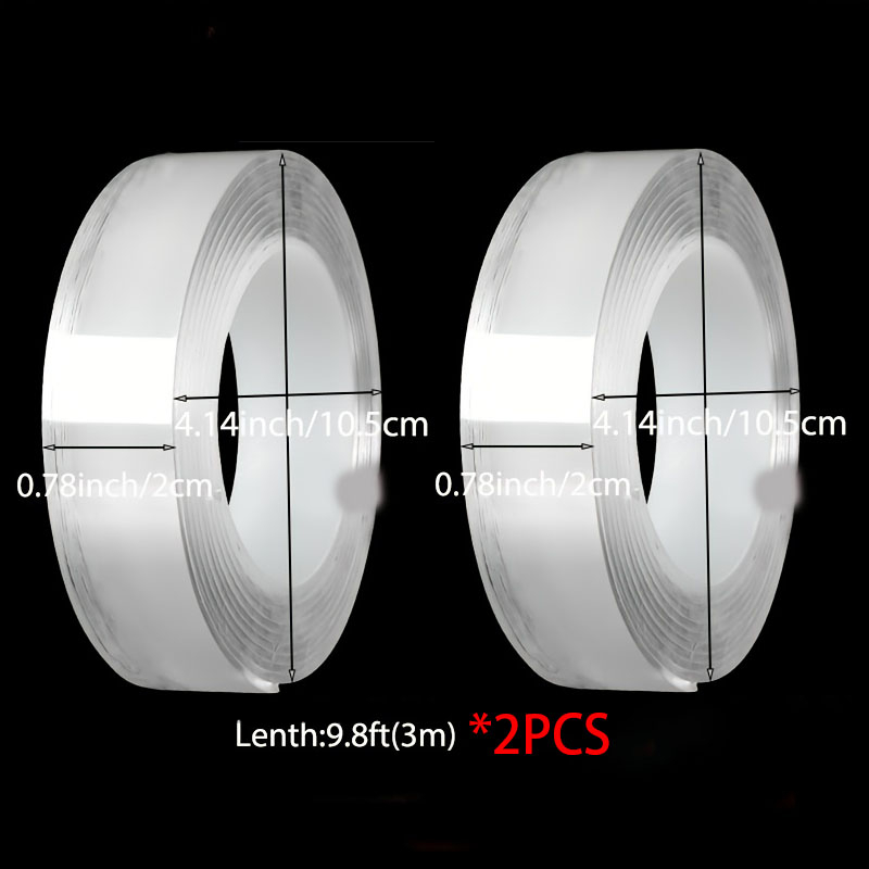 Transparent Nano Tape Washable Reusable Double Sided Tape