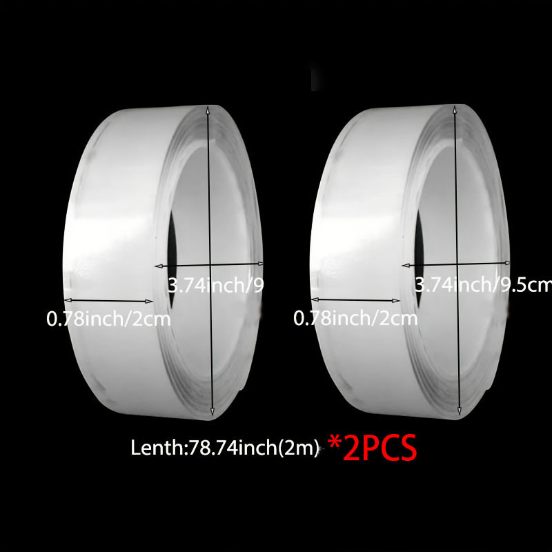 Transparent Nano Tape Washable Reusable Double Sided Tape