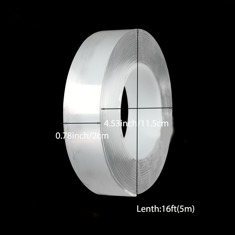 Transparent Nano Tape Washable Reusable Double Sided Tape