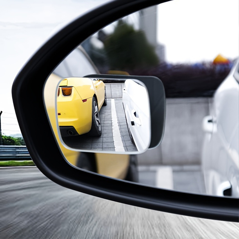 

Upgrade Your Driving Safety With 2pcs Adjustable Stick-on Blind Spot Mirrors!
