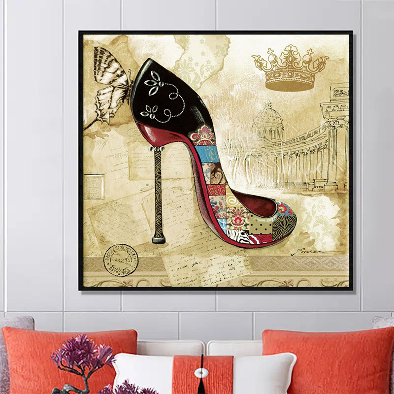 Perfume Lipstick High Heels Fashion Art Deco 5D Mosaic DIY Diamond Painting  Red Rose Picture Diamond Embroidery Decoration