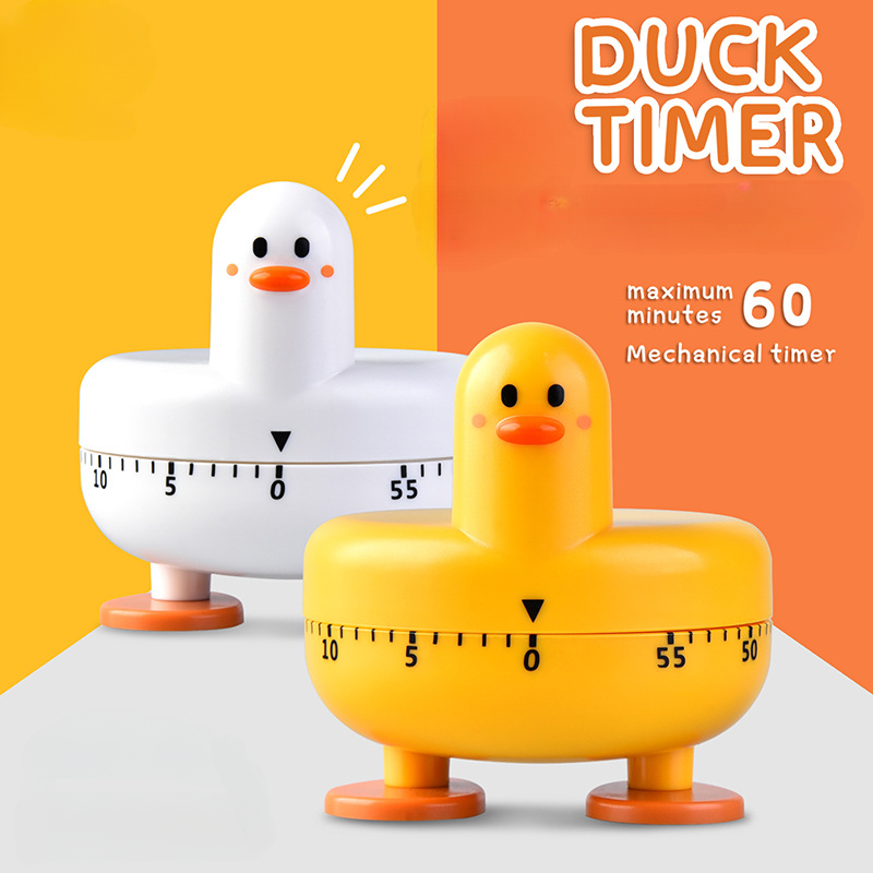 Cartoon Modeling Yellow Duck Kitchen Mechanical Timer Baking - Temu