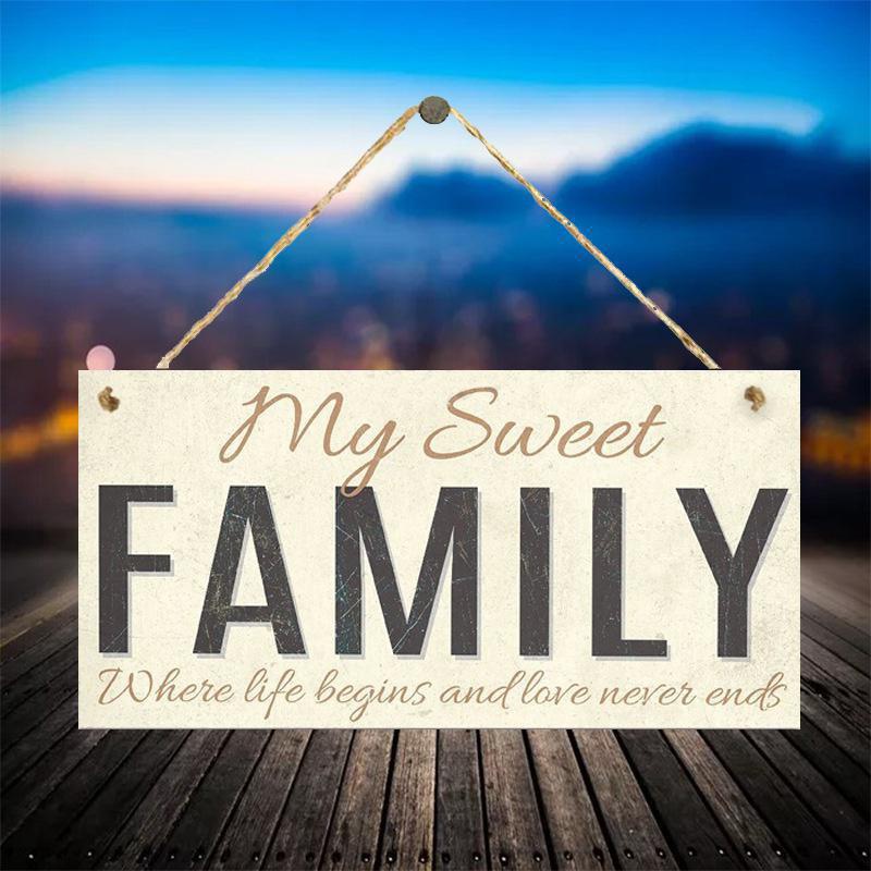 Home Sweet Home profiled decorative plaque