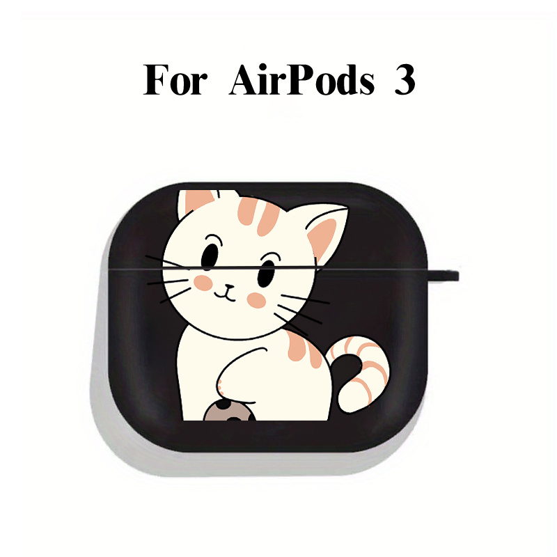 Earphone Case With A Cat Graphic Matte Case For 1/2/3/ Pro/ Pro2 - Temu