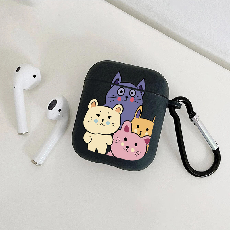 Funda Auriculares Gráficos Gato 1 2 3 - Temu Chile