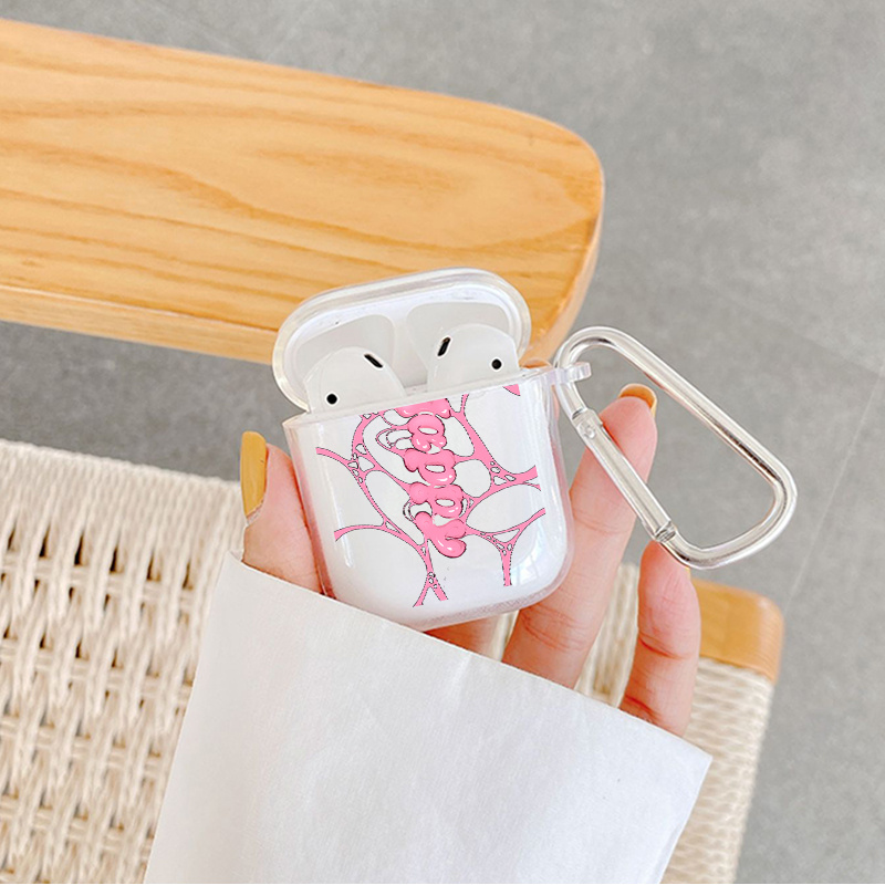 Creative New Transparent Airpods Case Cover Clear Plastic Map