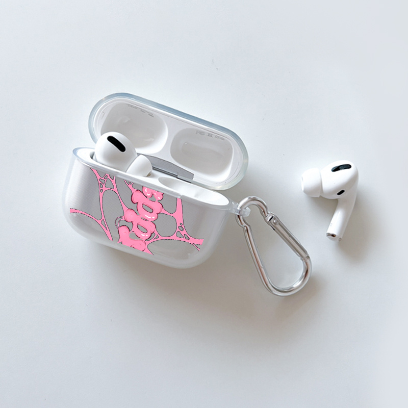 Creative New Transparent Airpods Case Cover Clear Plastic Map