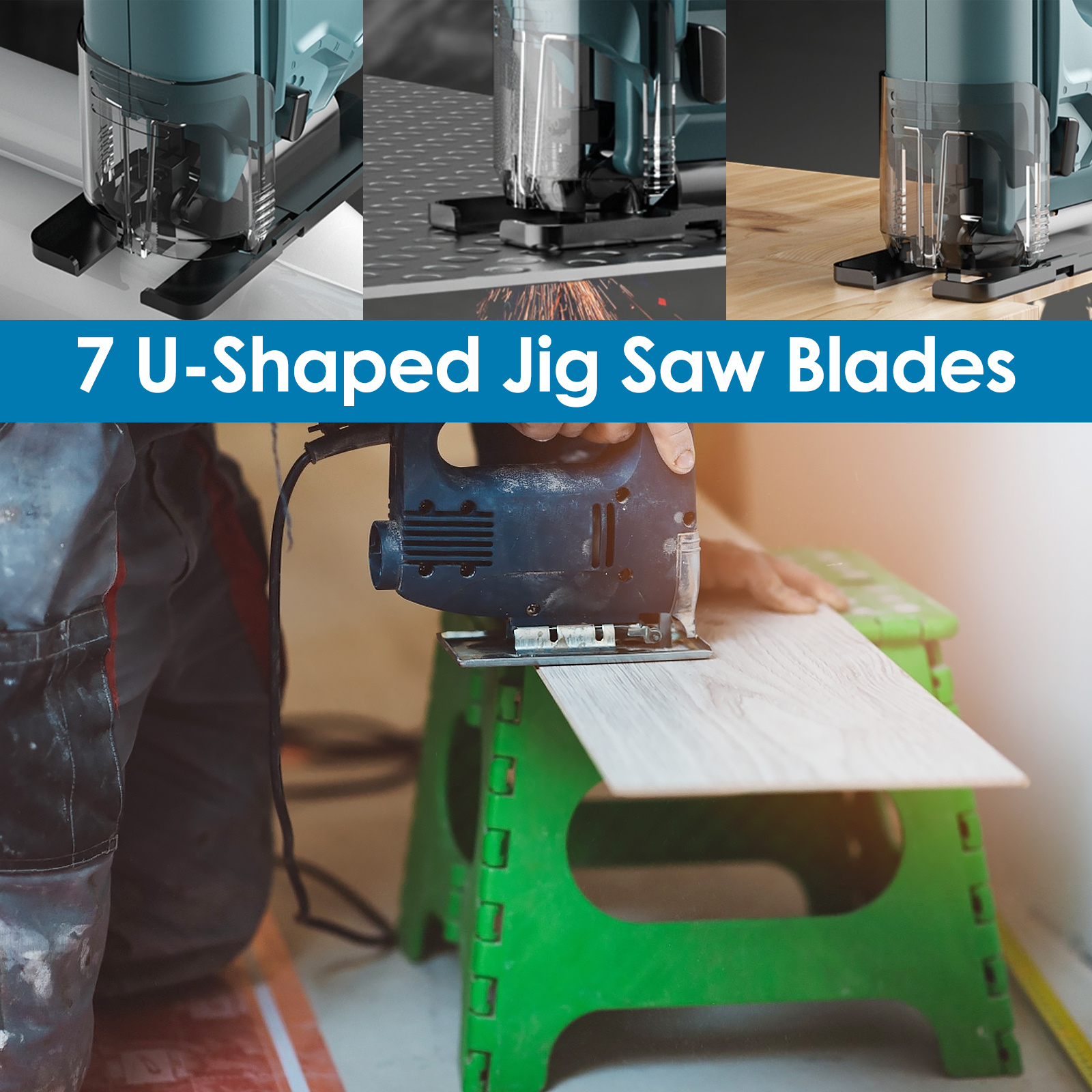 Assorted U Fitting Jigsaw Blade Metal Plastic For Black & Decker Jig Saw  Blade