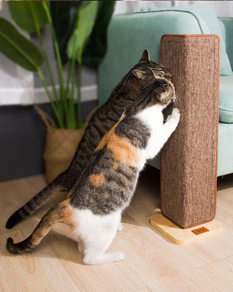 Kitty corner clearance scratcher