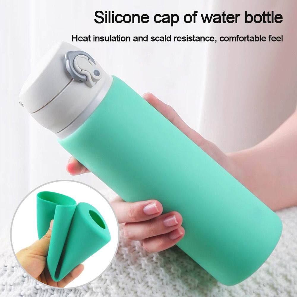 Silicone Boot Anti-slip Bottom Sleeve Cover Sport Water Bottles