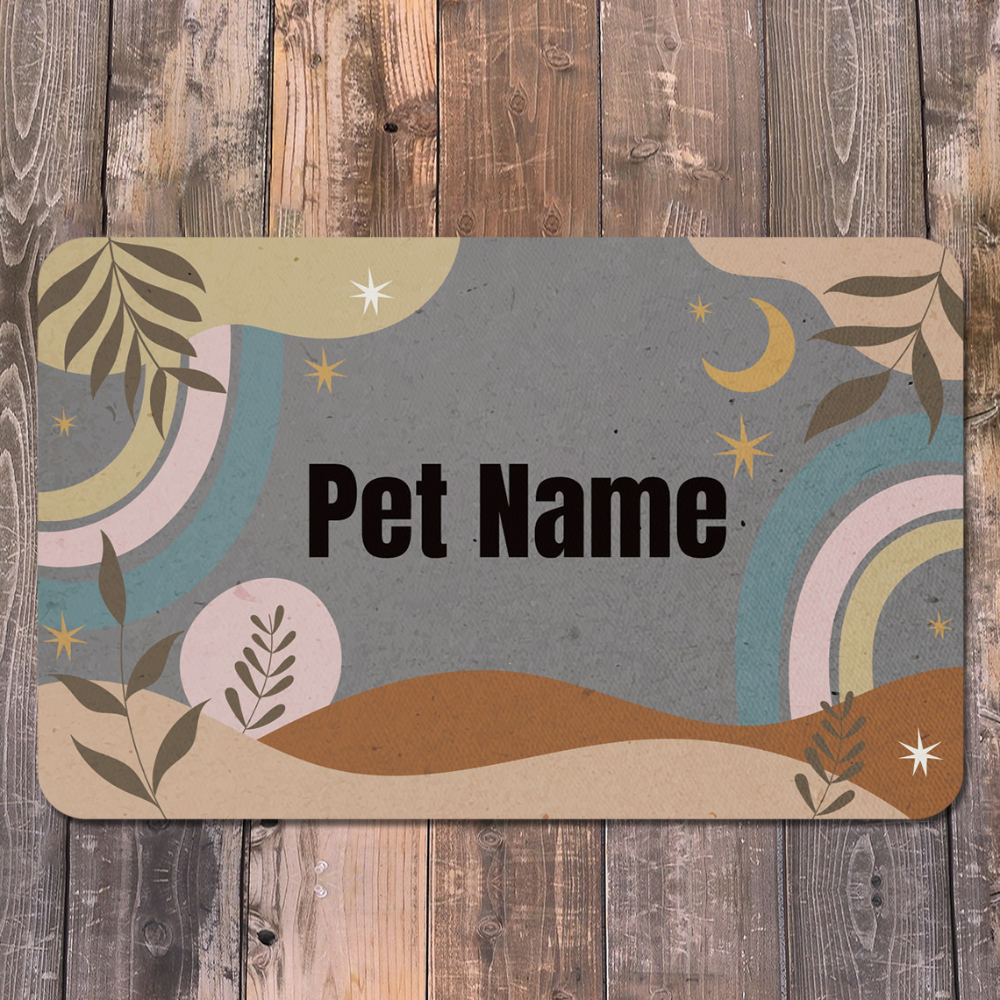 Personalized Dog Mats Using Pet Photo Name Personalized Dog Food Mat  Personalized Dog Placemat Custom Dog Bowl Mat Personalized Pet Mat 