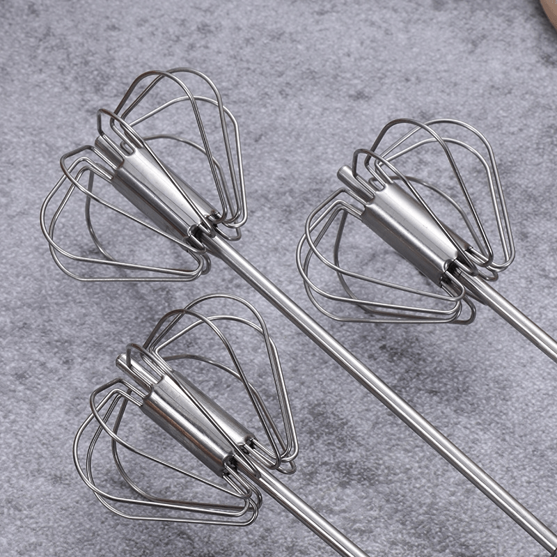  Hand Pressure Semi-automatic Egg Beater Stainless Steel Kitchen  Accessories Tools Self Turning Cream Utensils Whisk Manual Mixer: Home &  Kitchen