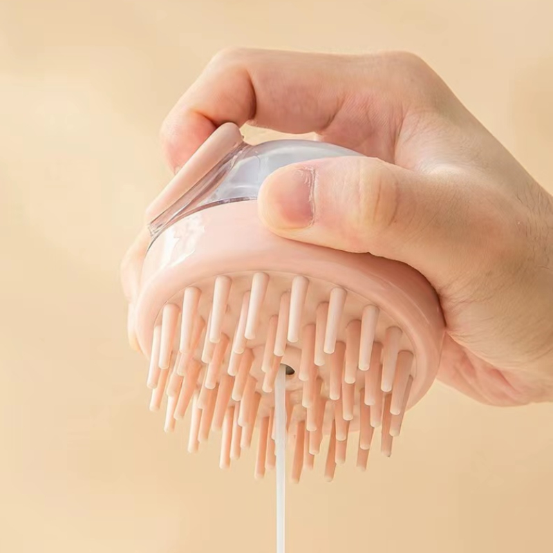 Pet Shampoo Brush Comb with Shampoo Storage