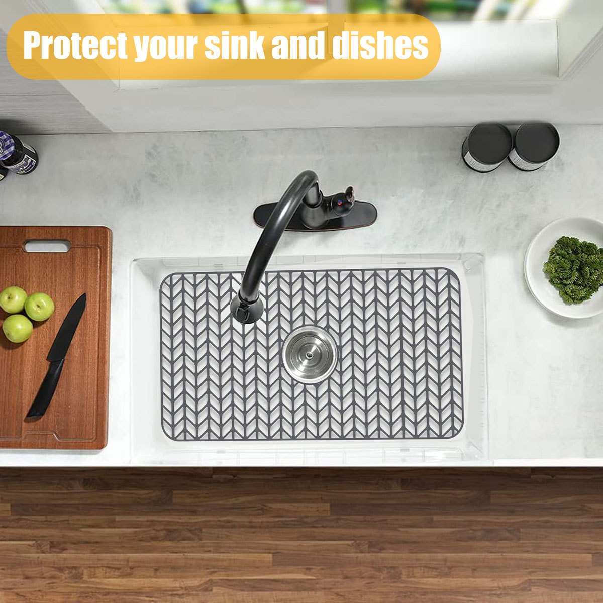 Sink Mat, Multipurpose Rag Drain Pad, Sink Protectors, Kitchen