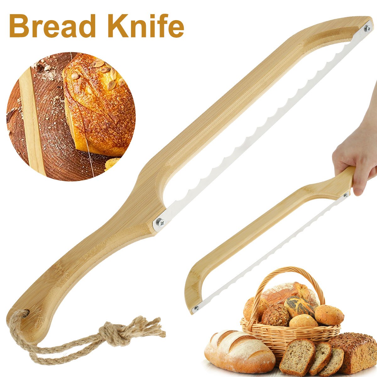 Bamboo Bread Slicer Cutting Guide - Wood Bread Cutter For Homemade Bread,  Loaf Cakes, Bagels Foldable And Compact With Crumbs - AliExpress