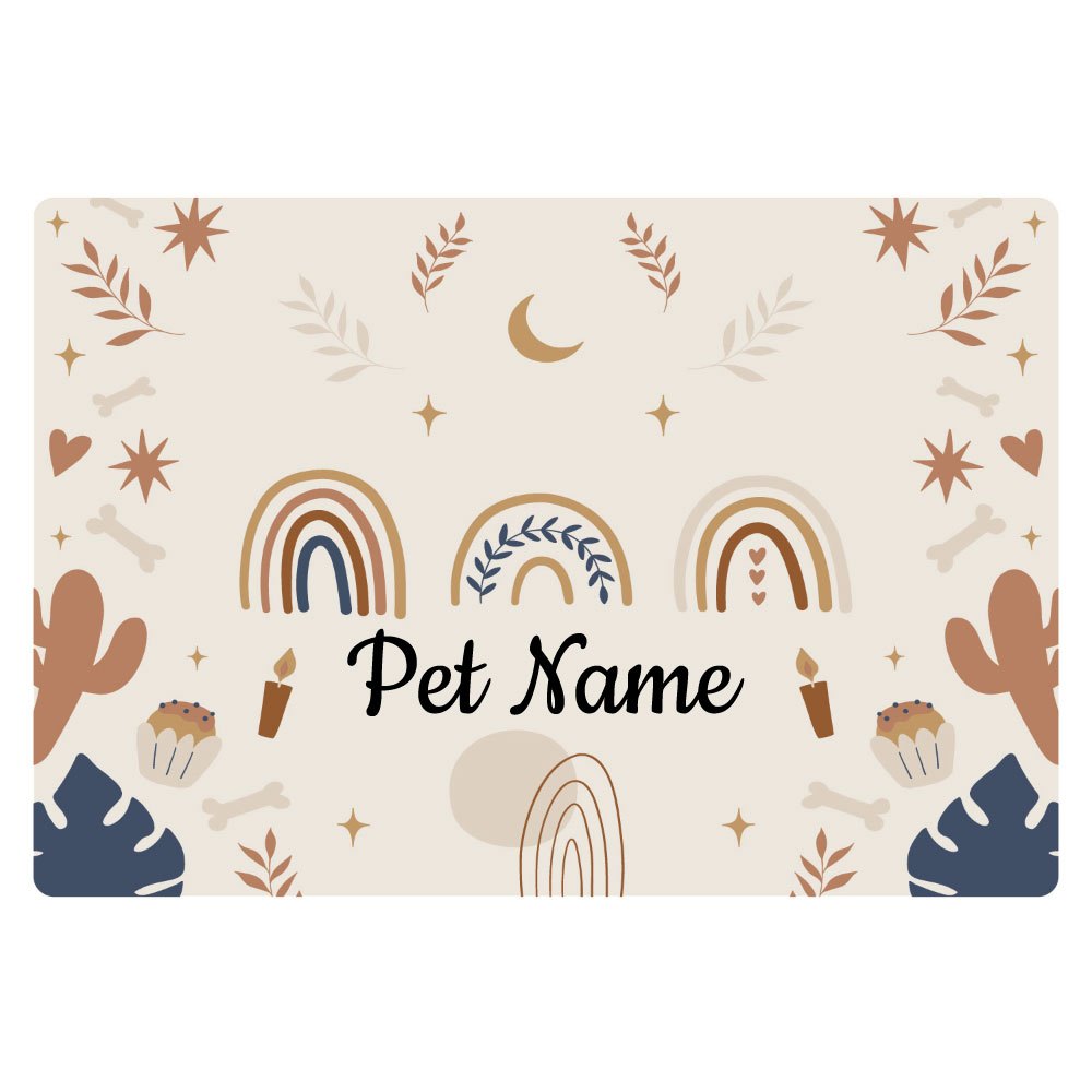 Personalized Dog Cat Food Mat, Pu Leather Dog Bowl Mat Custom Pet Name Dog  Feeding Mat For Food And Water, Waterproof Oil-proof Pet Dog Placemat With  Non-slip Bottom - Temu