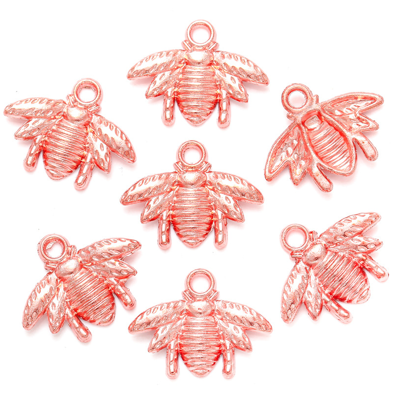 Retro Colorful Bee Charms Alloy Insect Pendants Diy Pendant - Temu