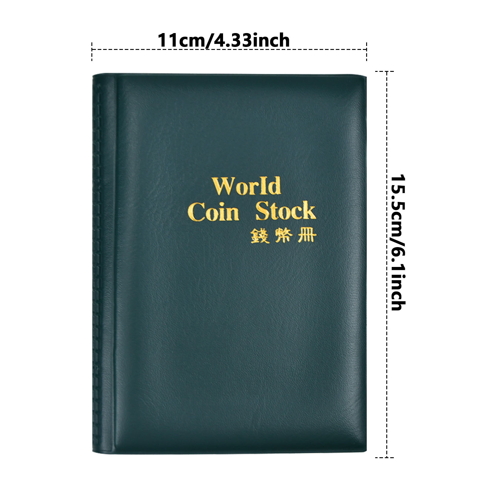 Coin Collection Supplies Holder Book for Collectors, 300 Pockets Coin  Collection Organizer Storage Box Case Album for 20/25/ 27/30/ 38mm Coins-  Black