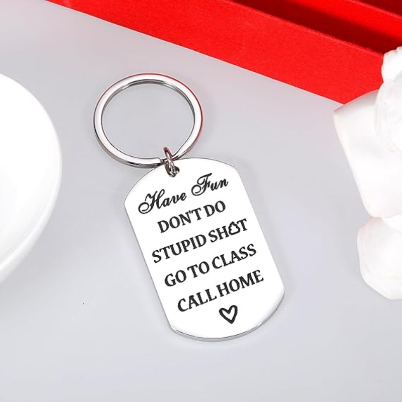 Dont Do Stupid Shit Keychain Love Mom Dad Aunt Sister Grandma 