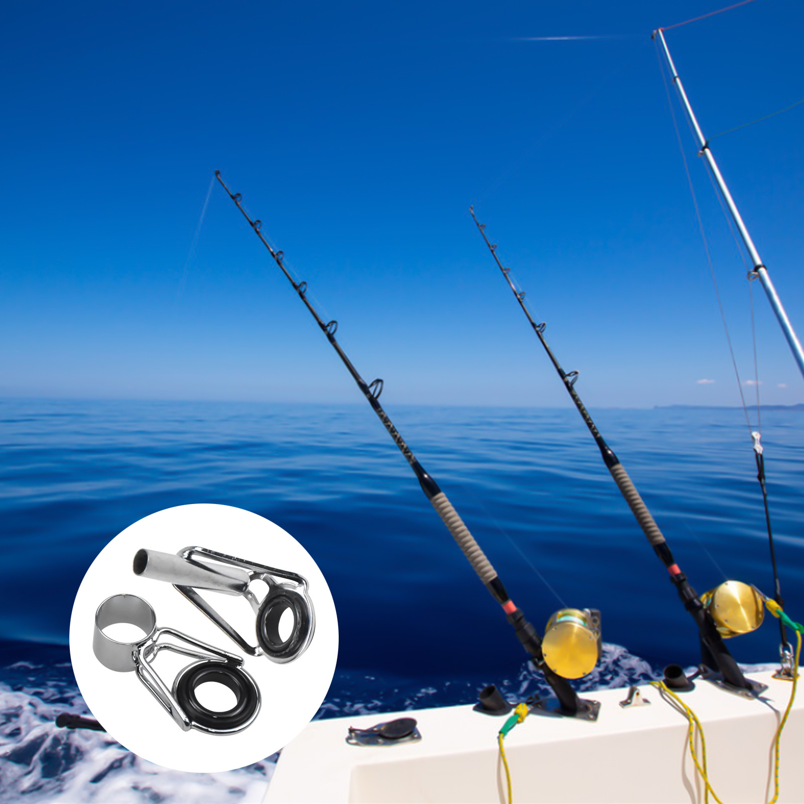 Fishing Rod Guide Rings 9 Sizes Sea Fishing Pole Top - Temu Canada