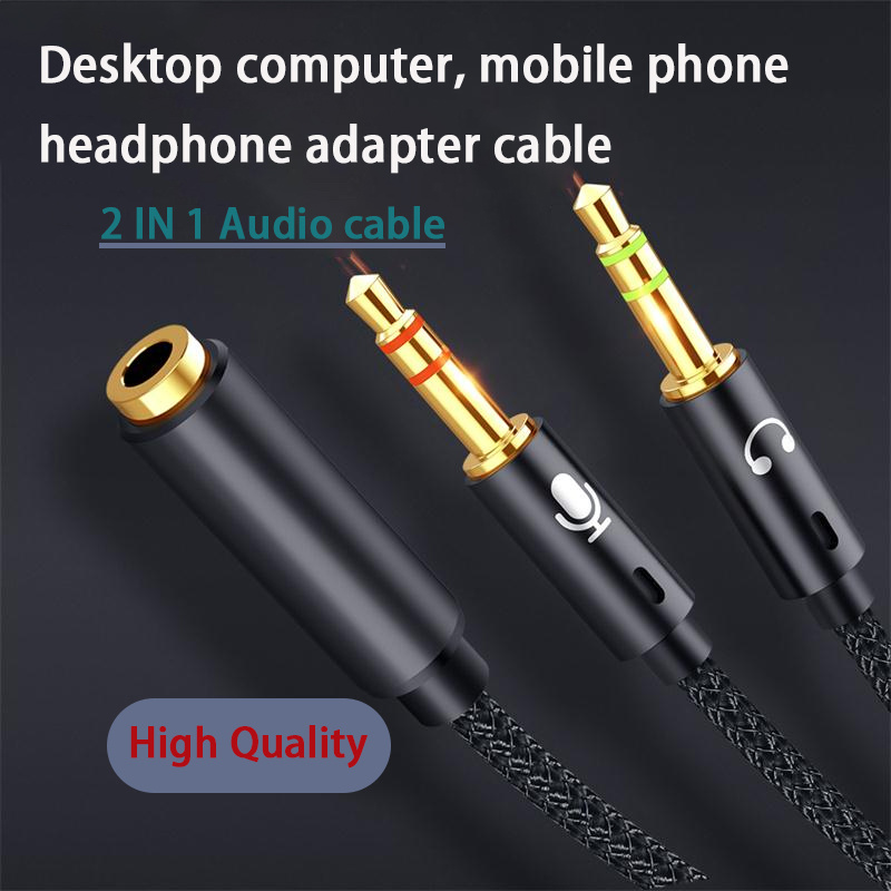 XLR Male To 3.5mm Stereo Audio Plug Cable Gold Plated External Thread 3.5mm  Male To 3pin XLR Audio Cable Usb C to Aux Adapter